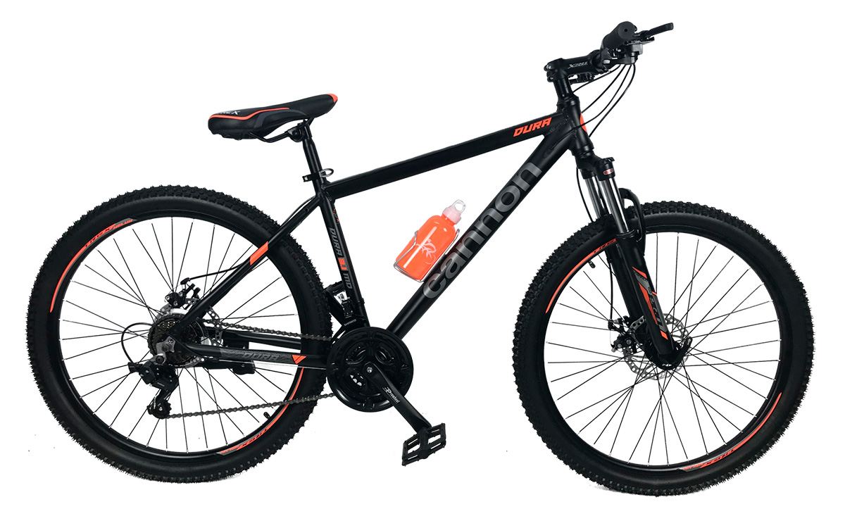 Фотография Велосипед Cannon DURA  26" 2021, размер М, серо-оранжевый